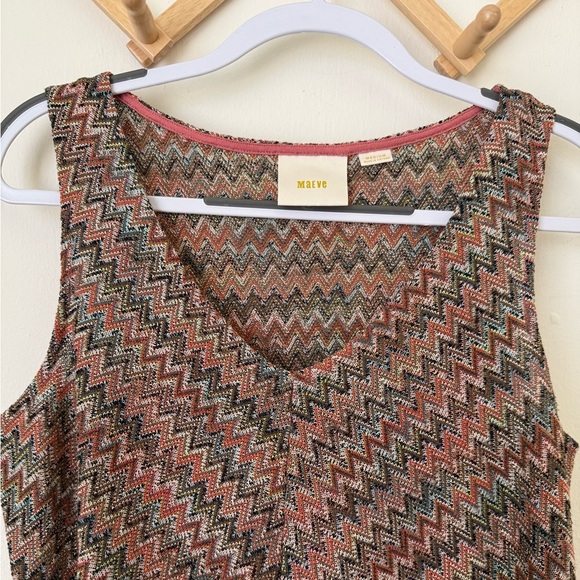 Anthropologie Maeve Chevron Knit dress - Picture 6 of 9